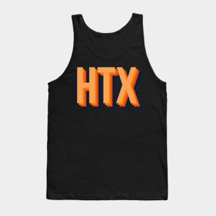 HTX in orange Tank Top